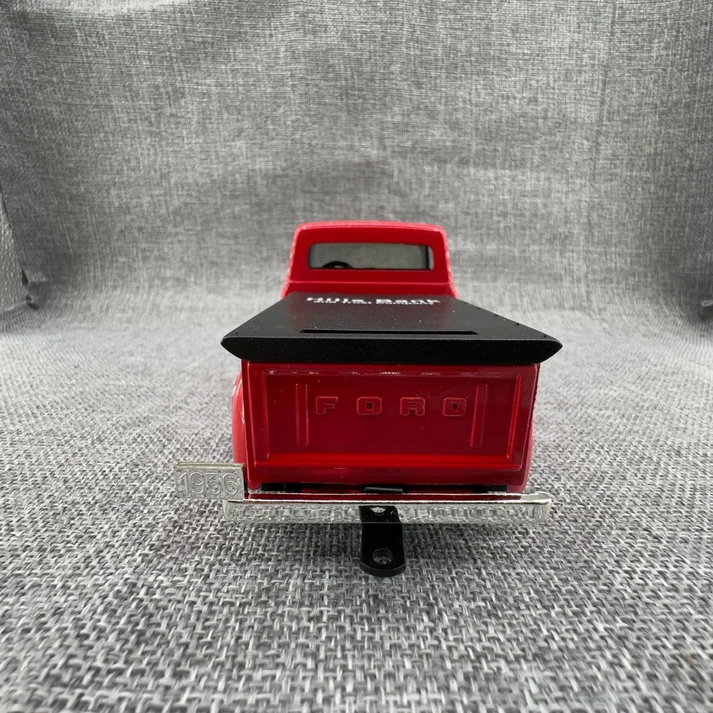Vintage '95 Ertl 1956 Ford Pickup Die-Cast Metal Coin Bank Hills Bank USA NEW
